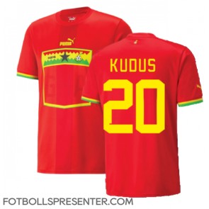 Ghana Mohammed Kudus #20 Borta Matchtröja VM 2022 Kortärmad